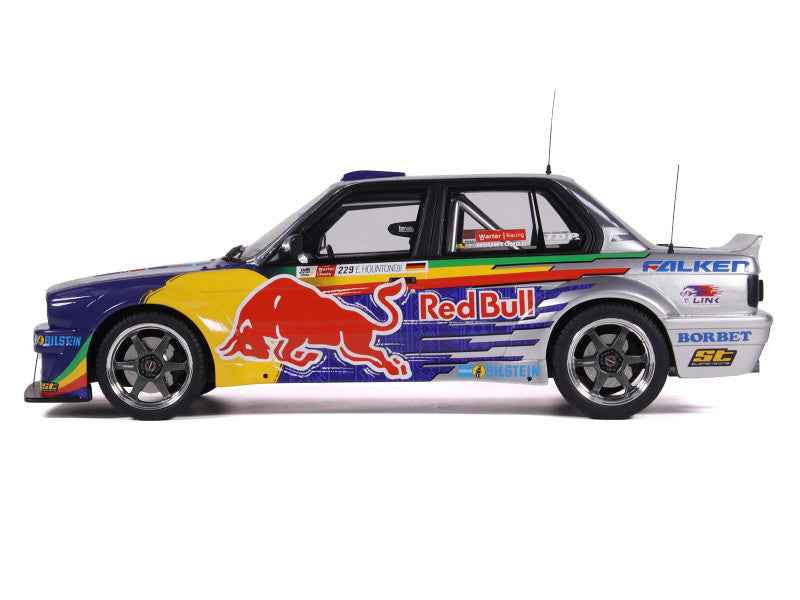 2023 BMW E30 V8 Drift "Red Bull Driftbrothers" Resin Model 1:18