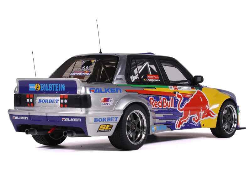 2023 BMW E30 V8 Drift "Red Bull Driftbrothers" Resin Model 1:18