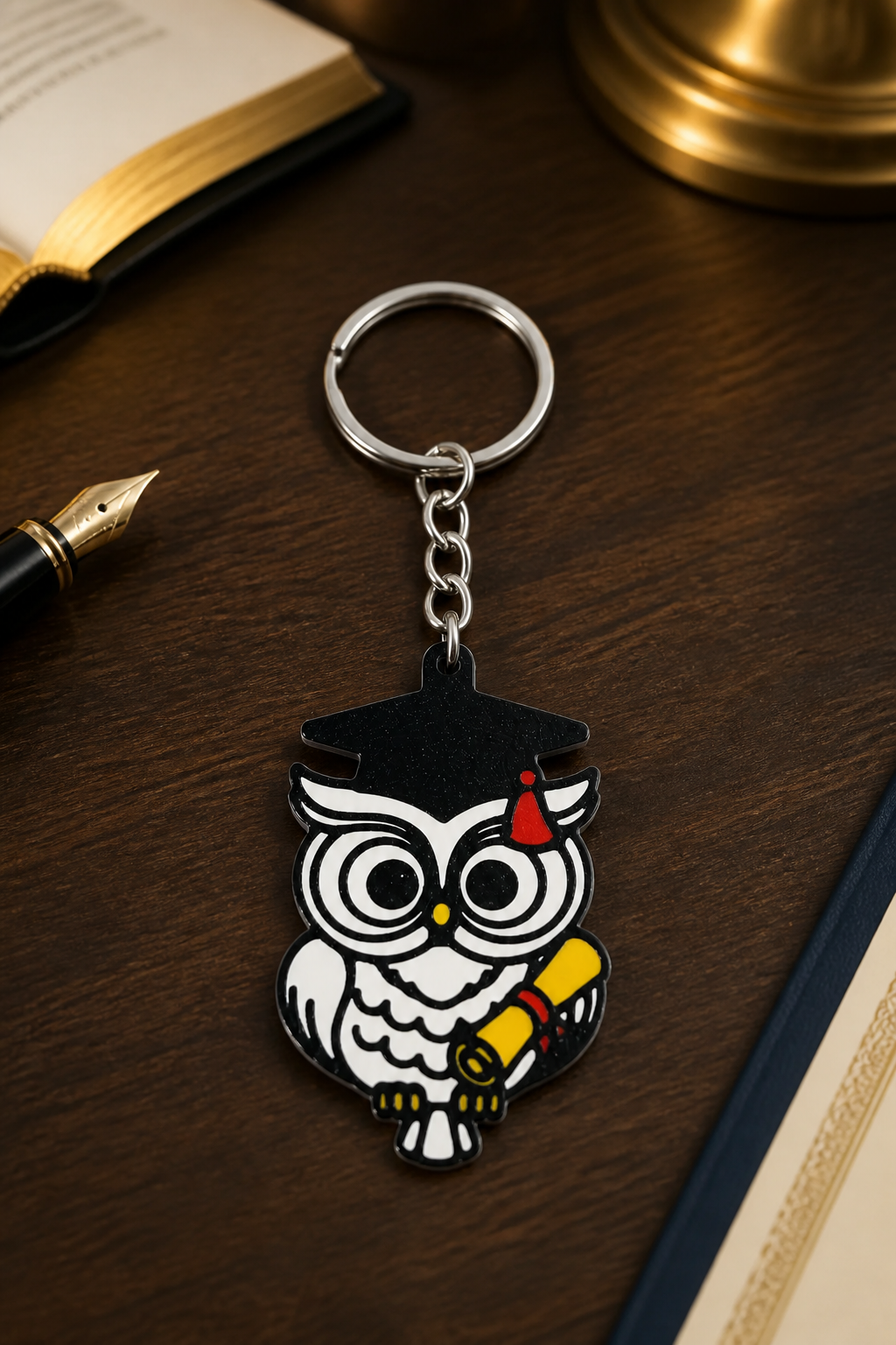 Graduation Owl Keychain – Class of 2026