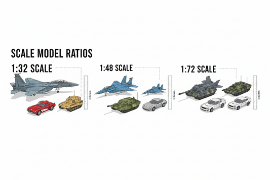 Scale Model Sizes Explained: 1:48, 1:72, 1:32 and More