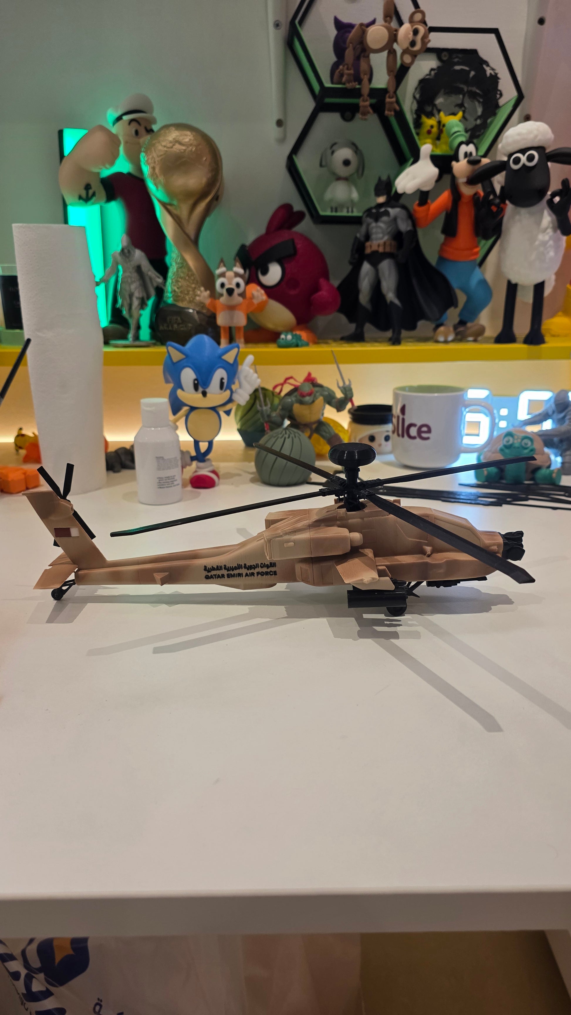 Apache AH-90 أباتشي القوات الجوية الأميرية القطرية - Slice 3D Printing Qatar