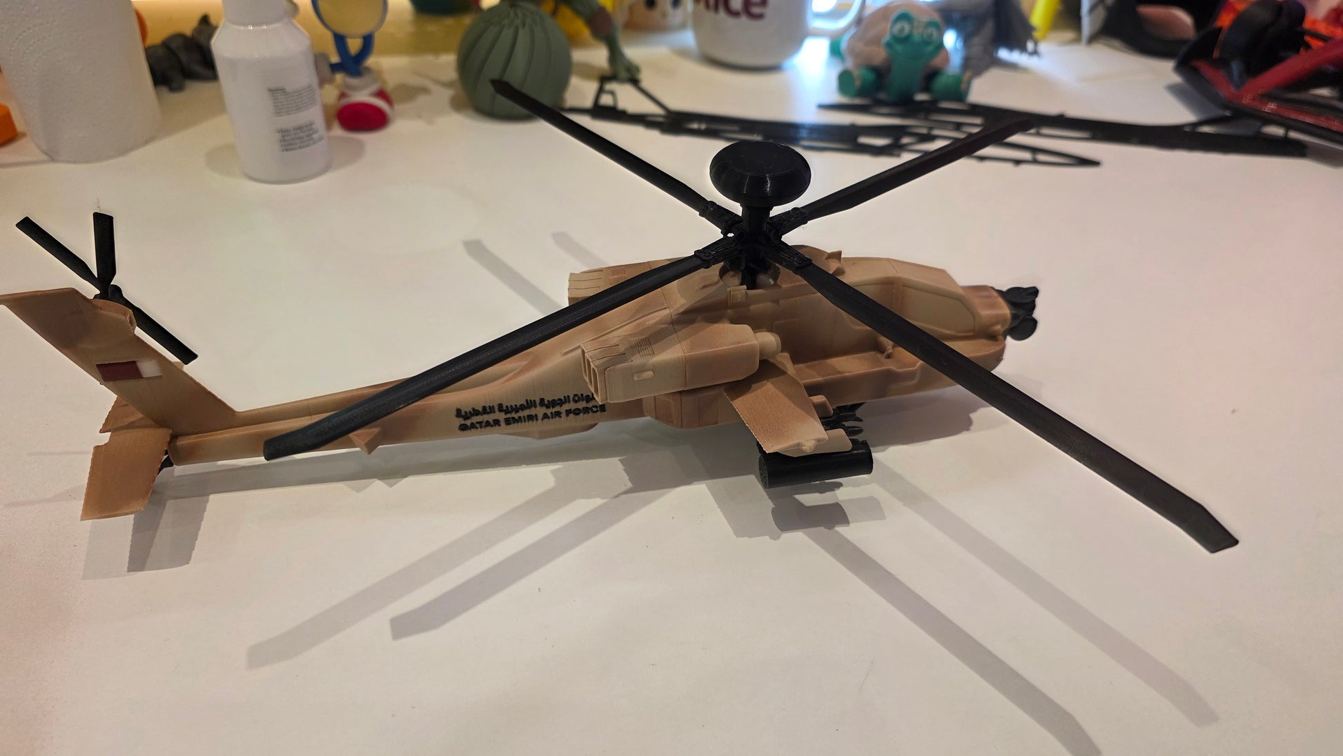 Apache AH-90 أباتشي القوات الجوية الأميرية القطرية - Slice 3D Printing Qatar