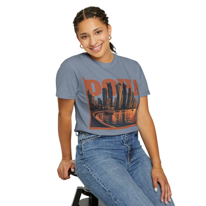 Doha Skyline Garment-Dyed T-shirt