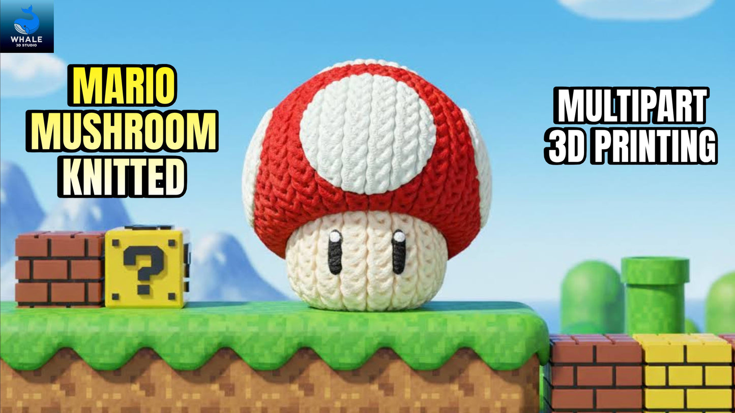 Mario Mushroom - Knitted