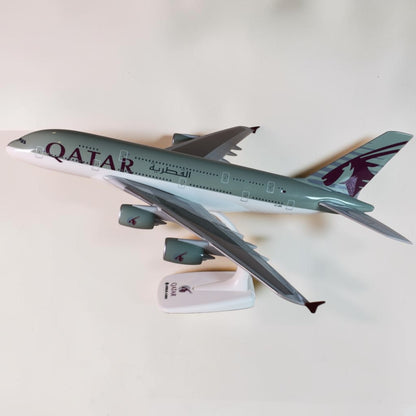 مجسم إيرباص A380 القطرية A7-APE بمقياس 1:200 | Airbus A380 Qatar Airways A7-APE 1:200 PPC Model