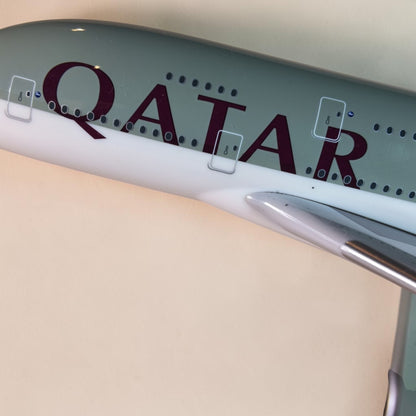 مجسم إيرباص A380 القطرية A7-APE بمقياس 1:200 | Airbus A380 Qatar Airways A7-APE 1:200 PPC Model