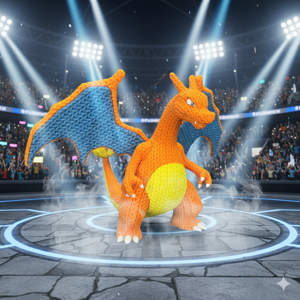 Charizard - Knitted