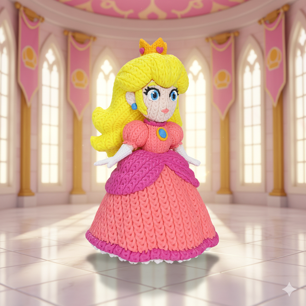 Princess Peach - Knitted