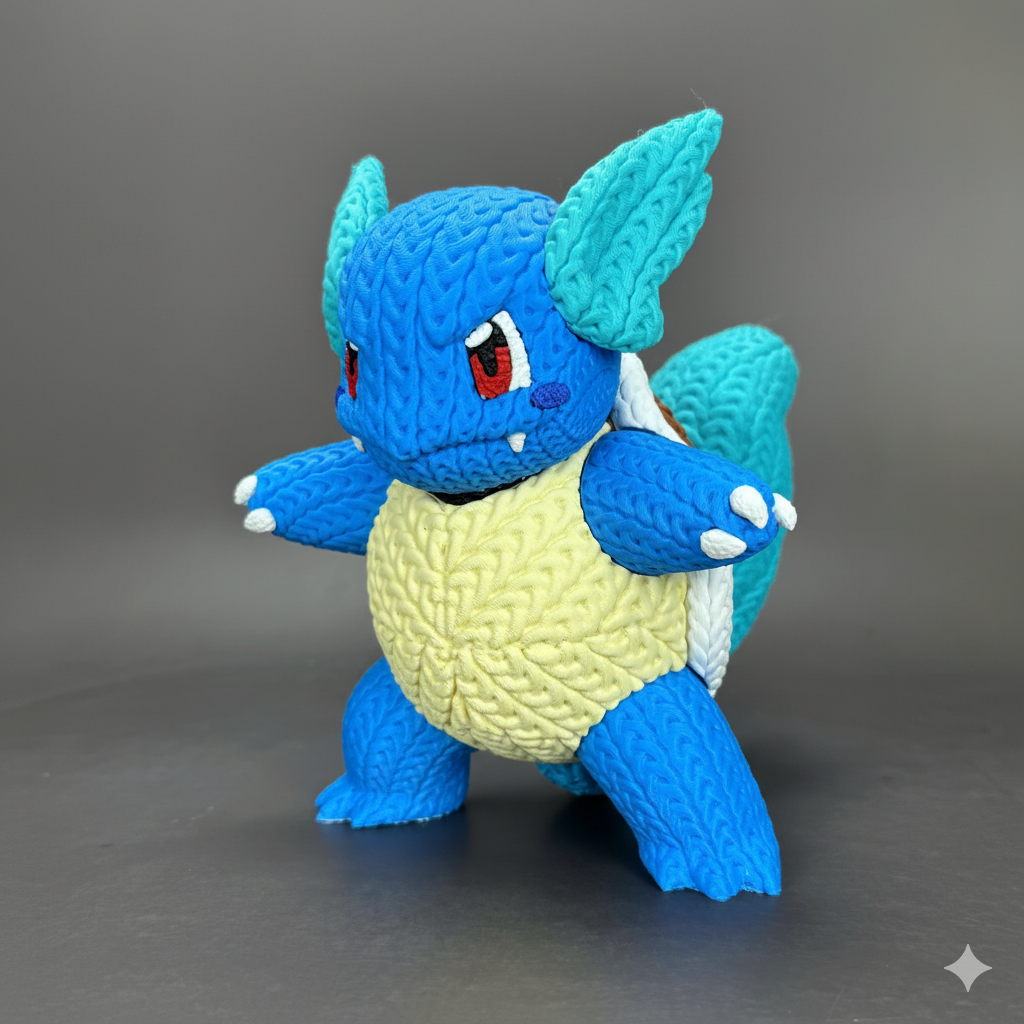 Pokemon Wartortle - Knitted