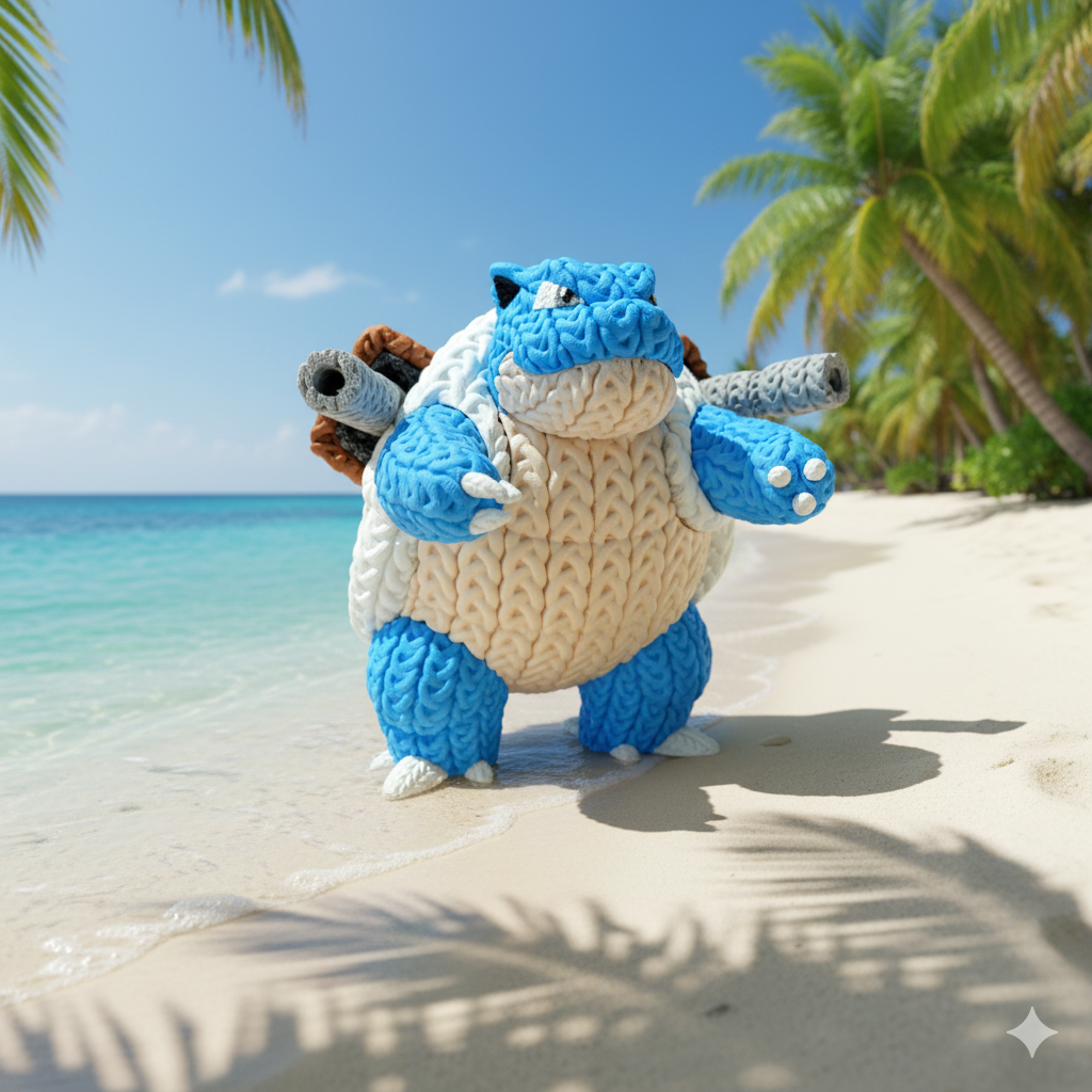 Blastoise - Knitted