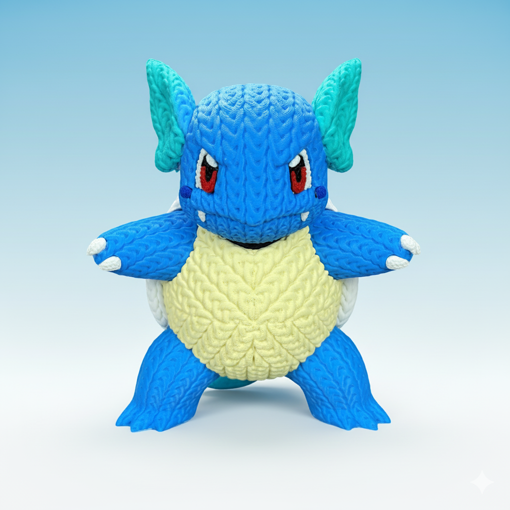 Pokemon Wartortle - Knitted
