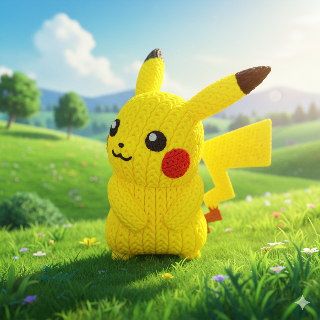 Pikachu - Knitted