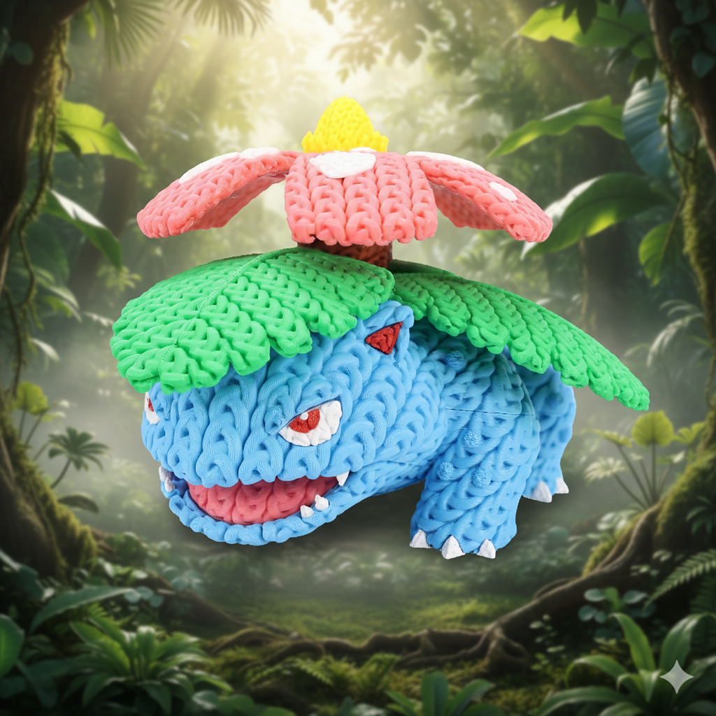 Pokemon Venusaur - Knitted