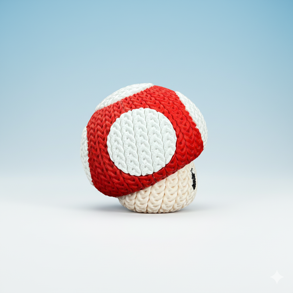 Mario Mushroom - Knitted