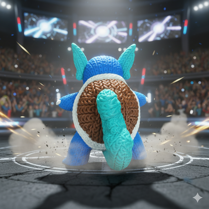 Pokemon Wartortle - Knitted