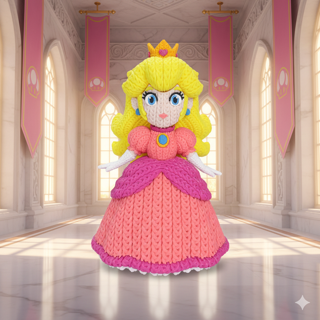 Princess Peach - Knitted