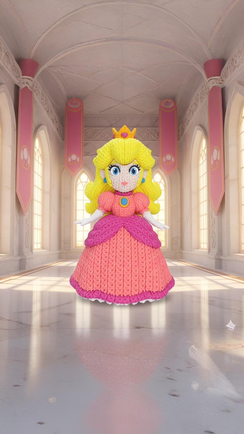 Princess Peach - Knitted