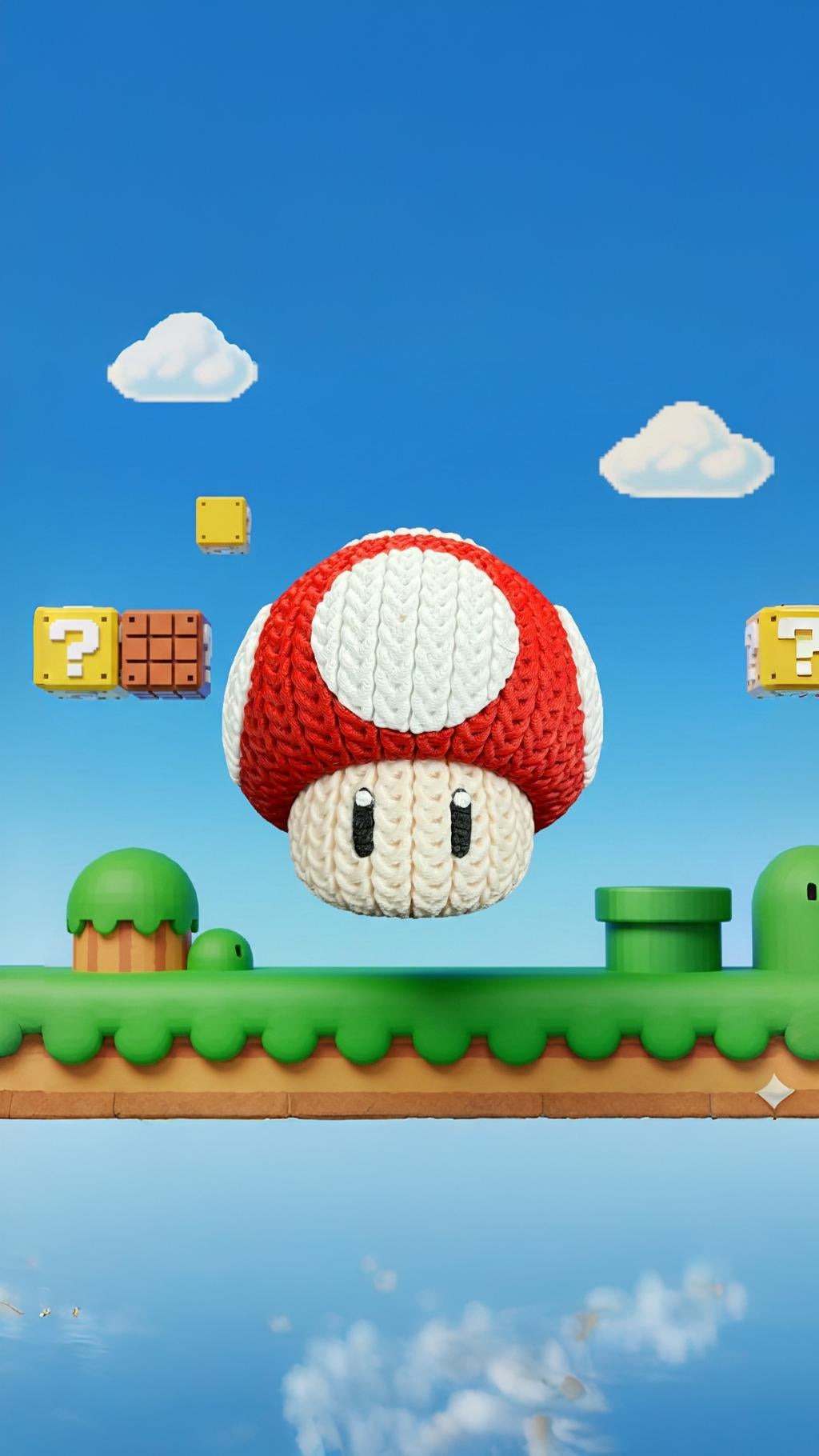 Mario Mushroom - Knitted