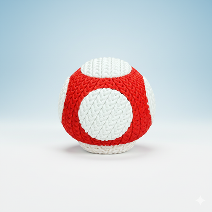 Mario Mushroom - Knitted