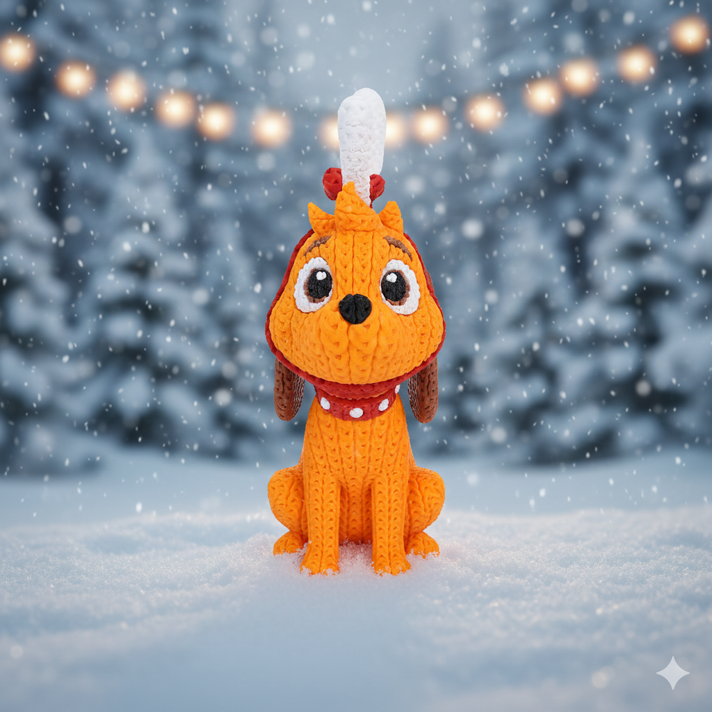 Max - The Grinch’s Dog - Knitted
