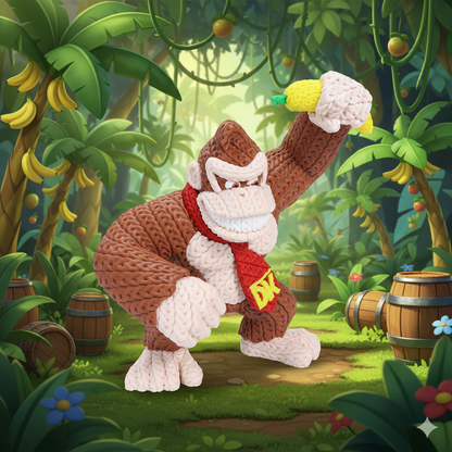 Donkey Kong - Knitted