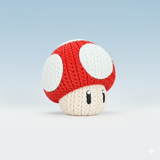 Mario Mushroom - Knitted