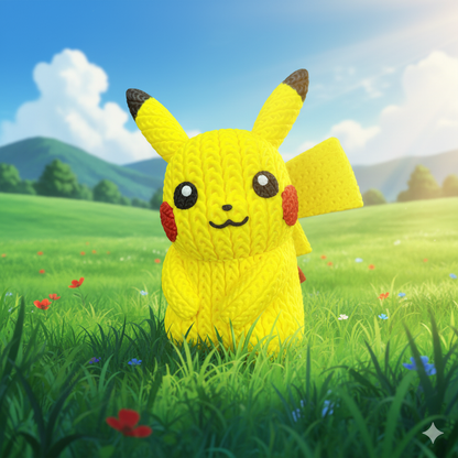 Pikachu - Knitted