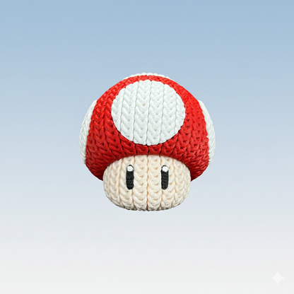 Mario Mushroom - Knitted