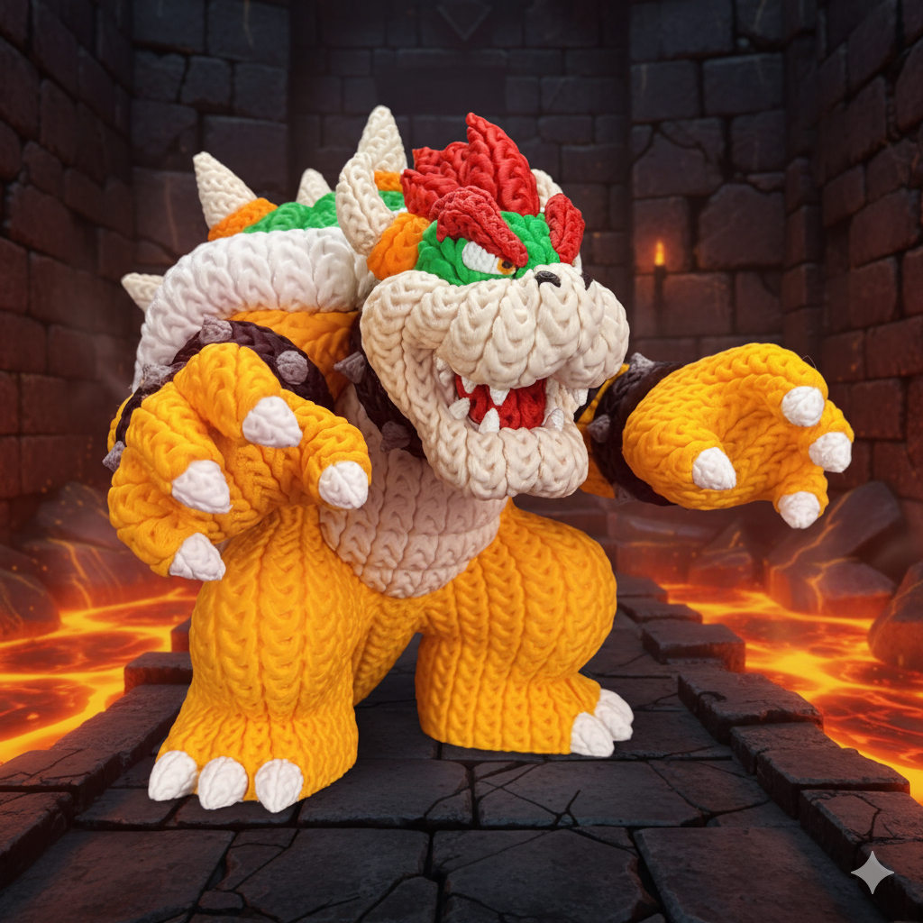 Bowser - Knitted