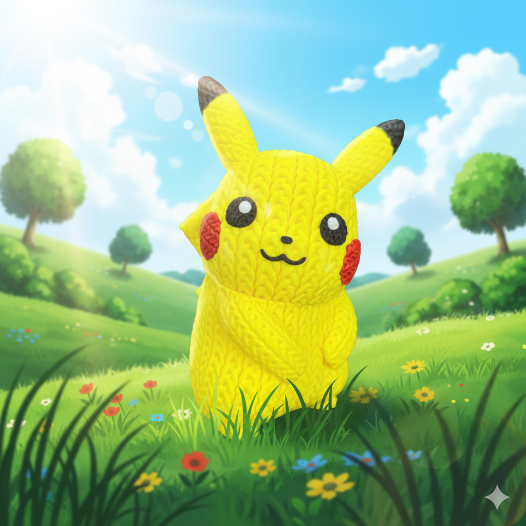 Pikachu - Knitted