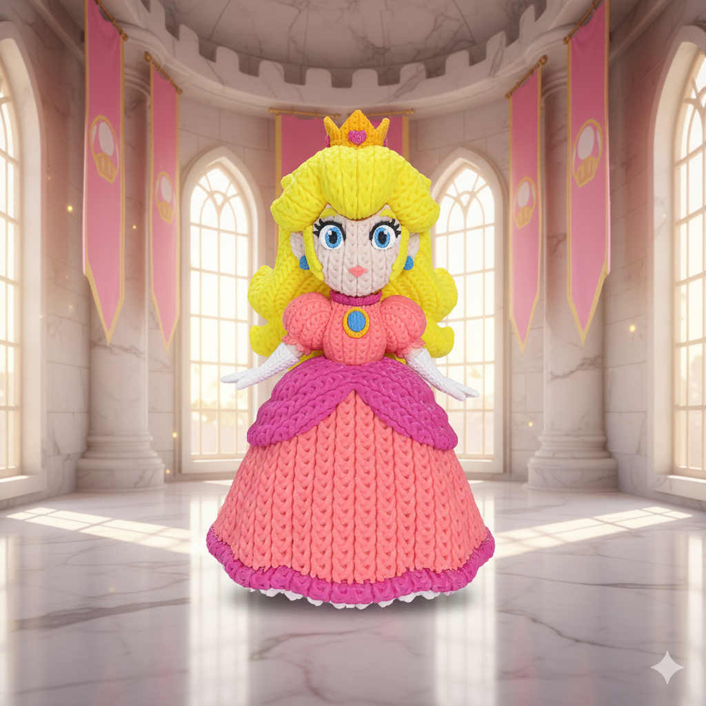 Princess Peach - Knitted