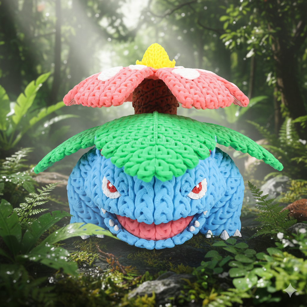 Pokemon Venusaur - Knitted