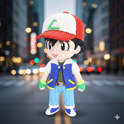 Ash Ketchum (Satoshi) - Knitted