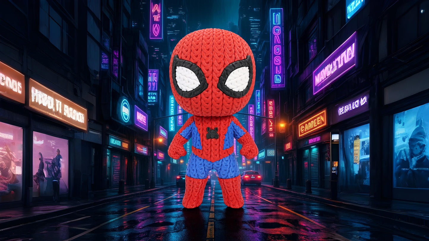 Spider Man - Knitted