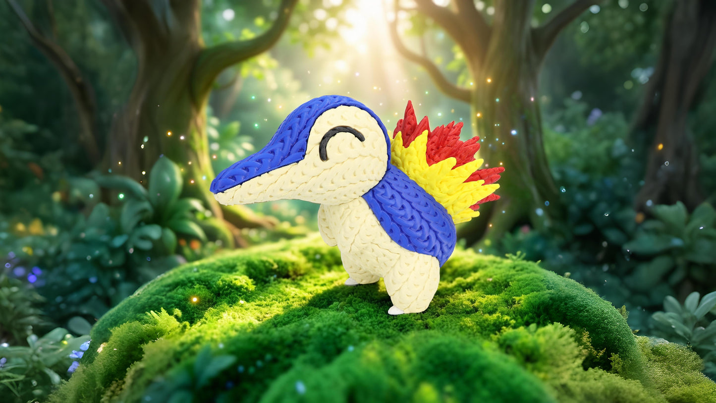 Pokemon Cyndaquil - Knitted