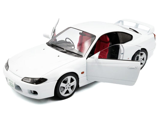 1999 Nissan Silvia (S15) Spec-R Aero RHD (Right Hand Drive) Aspen White 1/18 Diecast Model Car by Solido - view 2