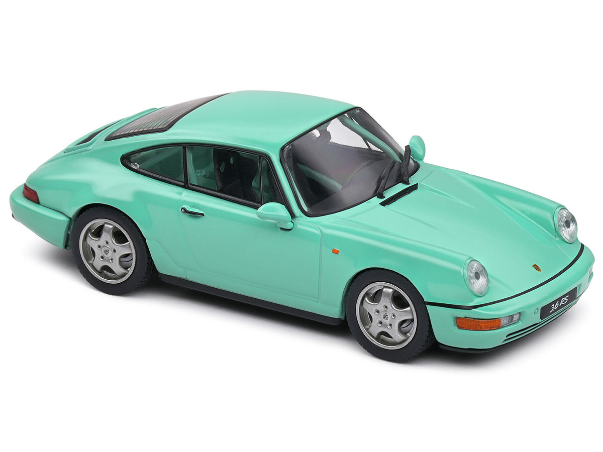 Porsche 911 (964) RS Clubsport Mint Green 1/43 Diecast Model Car by Solido - view 4