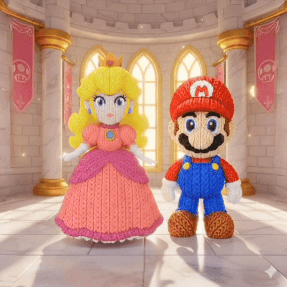 Princess Peach - Knitted