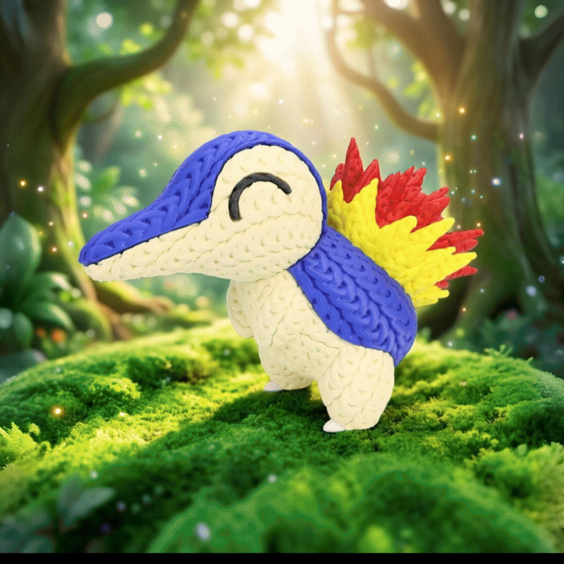 Pokemon Cyndaquil - Knitted
