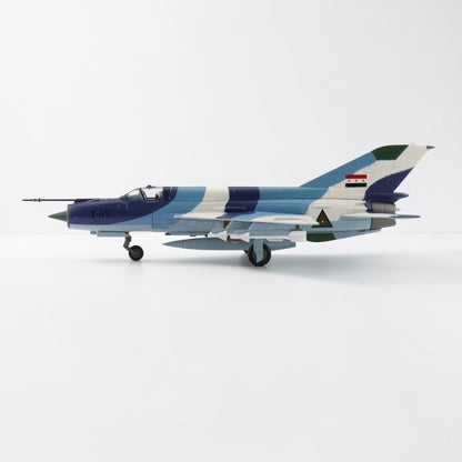 مجسم ميغ 21 بالتمويه البحري العراقي 1986 | MIG21bis Iraqi AF Sea Camouflage 9th Sqn Hobby Master 1:72
