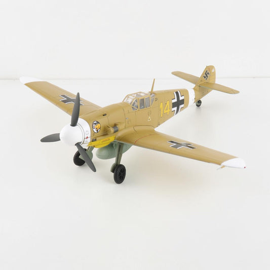 طائرة ميسرشميت الألمانية مرسيليا مصر 1942 | Messerschmitt Bf109F-4 Luftwaffe Marseille Yellow 14 Hobby Master