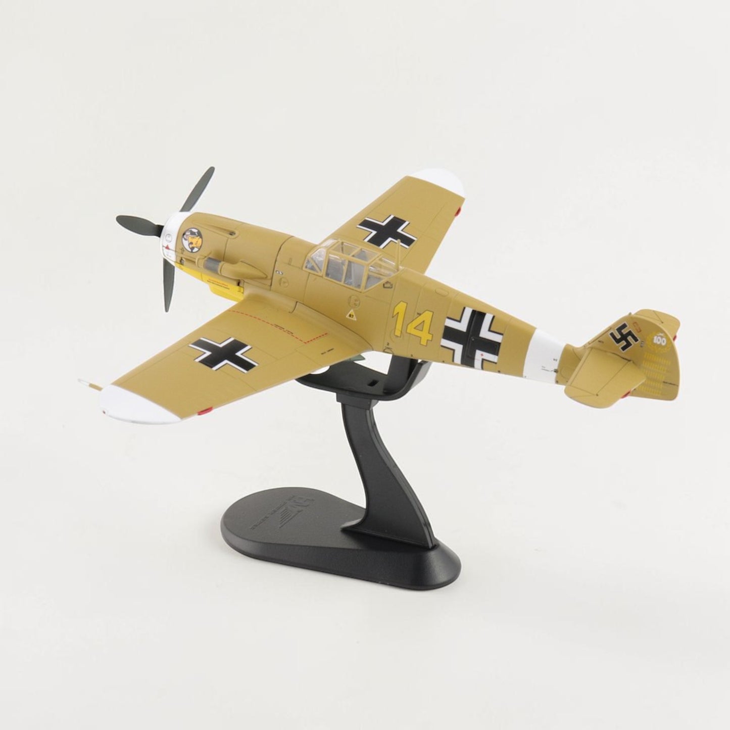 طائرة ميسرشميت الألمانية مرسيليا مصر 1942 | Messerschmitt Bf109F-4 Luftwaffe Marseille Yellow 14 Hobby Master