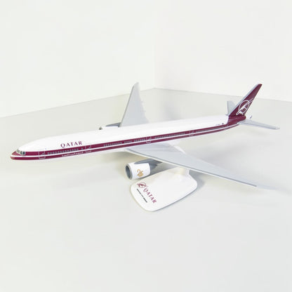 مجسم بوينغ 300ER-777 القطرية الطلاء القديم "ريترو" | Boeing 777-300ER Qatar Airways Retro A7-BAC PPC