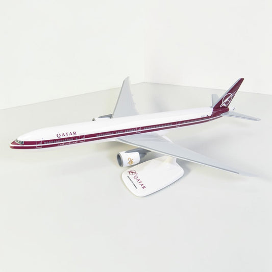 مجسم بوينغ 300ER-777 القطرية الطلاء القديم "ريترو" | Boeing 777-300ER Qatar Airways Retro A7-BAC PPC