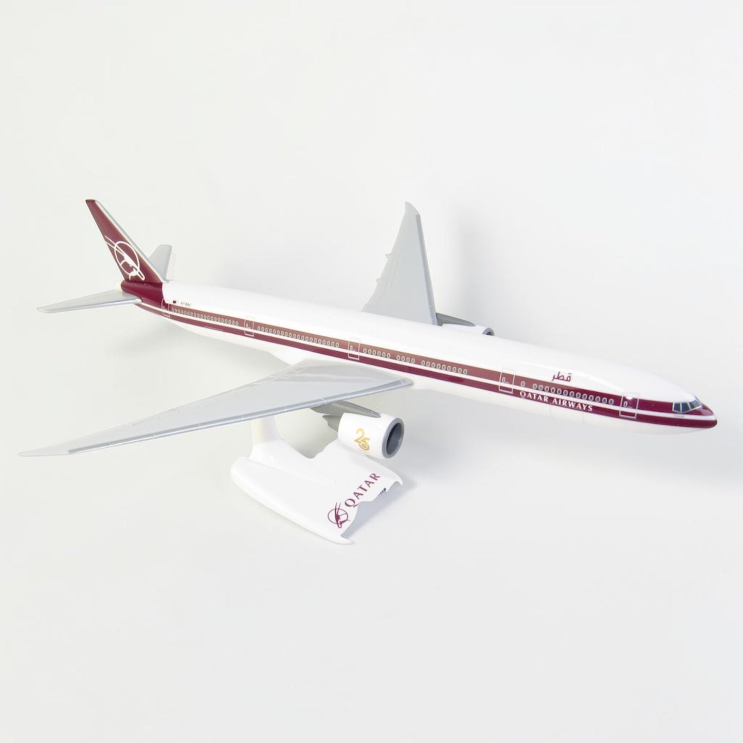 مجسم بوينغ 300ER-777 القطرية الطلاء القديم "ريترو" | Boeing 777-300ER Qatar Airways Retro A7-BAC PPC