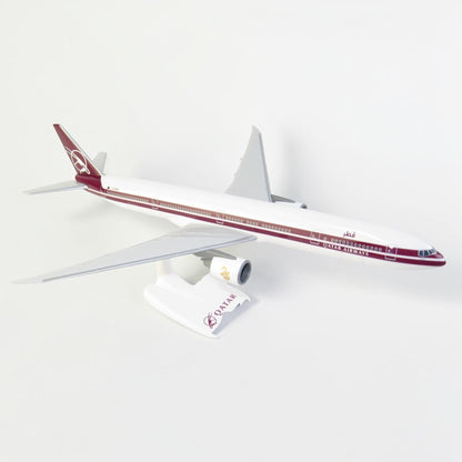 مجسم بوينغ 300ER-777 القطرية الطلاء القديم "ريترو" | Boeing 777-300ER Qatar Airways Retro A7-BAC PPC