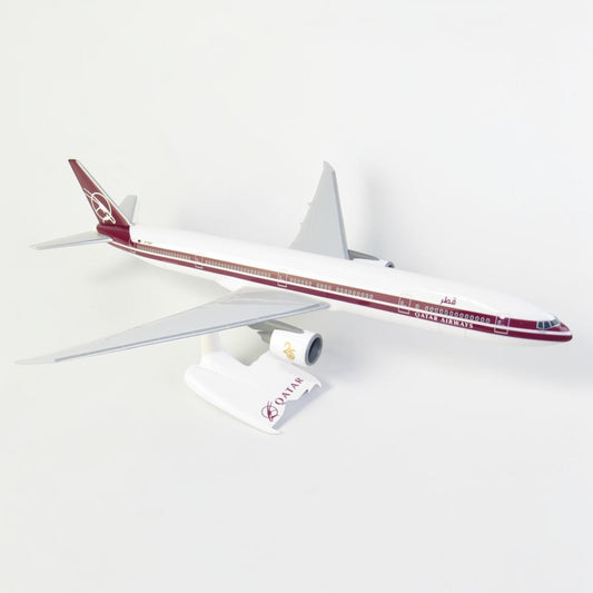 مجسم بوينغ 300ER-777 القطرية الطلاء القديم "ريترو" | Boeing 777-300ER Qatar Airways Retro A7-BAC PPC