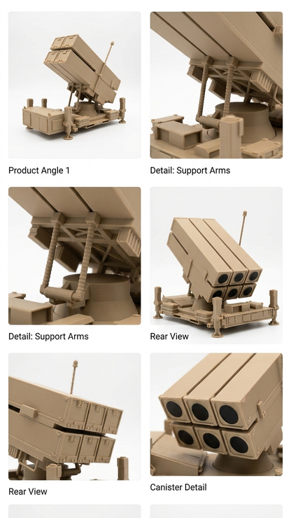 Qatar NASAMS Air Defense Launcher – الدفاعات الجوية القطرية - Slice 3D Printing Qatar
