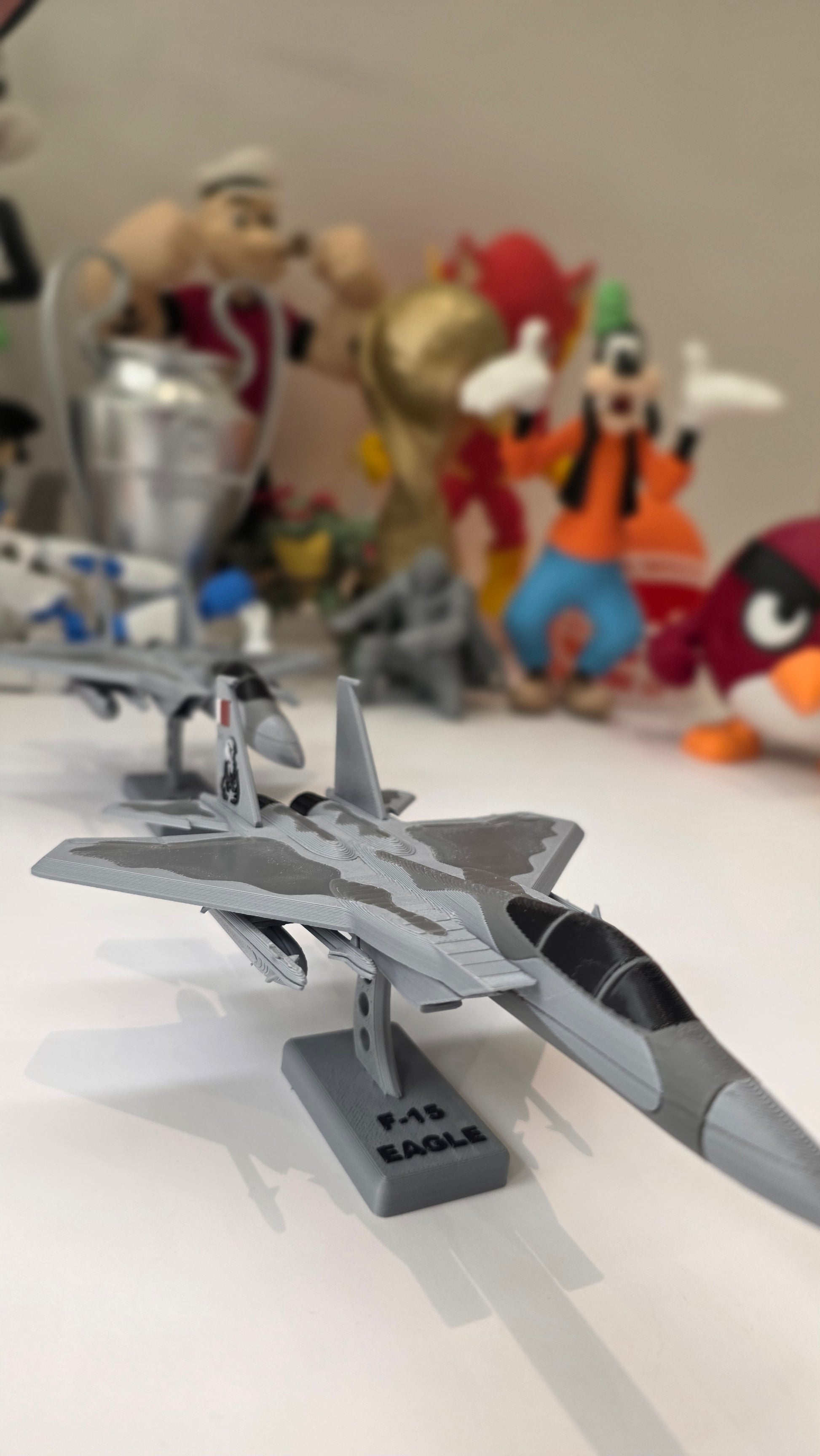 3D Printed Jet Display Ababeel أبابيل  – Unique Desk Piece - Slice Qatar